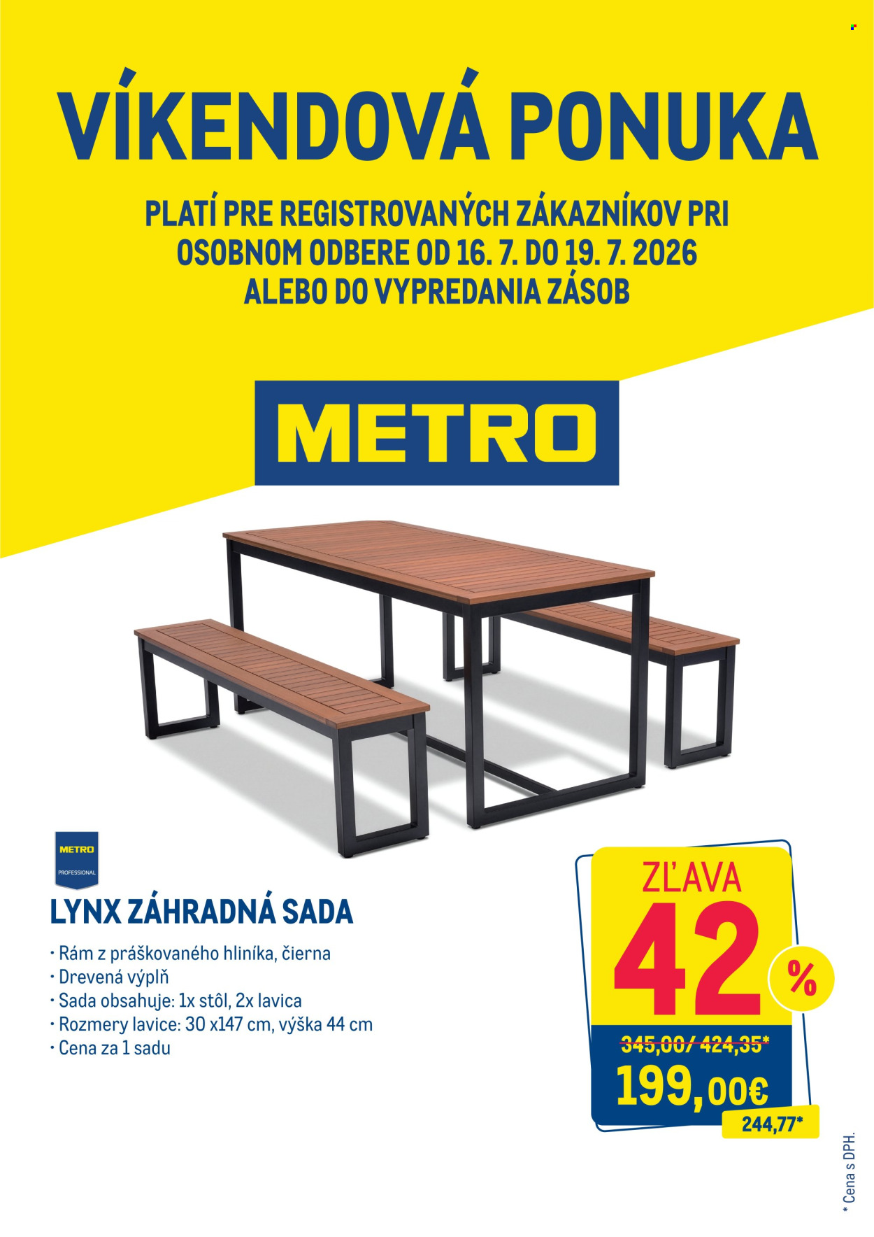 Leták Metro - 16.7.2026 - 19.7.2026. Strana 1