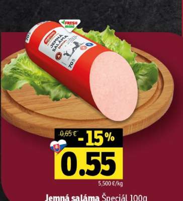 Jemná saláma speciál 100g