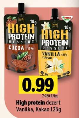 High protein dezert Vanilka, Kakao 125g