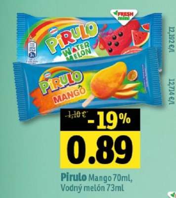 Pirulo Mango 70ml, Vodný melón 73ml