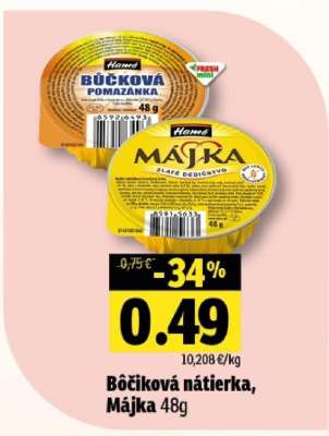 Bôčiková nátierka, Májka 48g