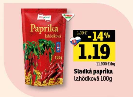 Sladká paprika lahôdková 100g
