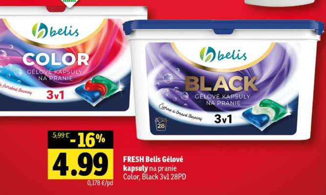 FRESH Belis Gelové kapsuly na pranie