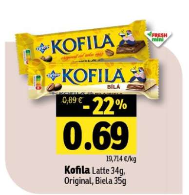 Kofila Latte 34g, Original, Biela 35g