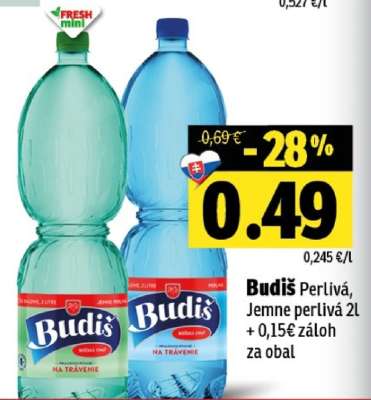 Budiš Perlivá, Jemne perlivá 2l