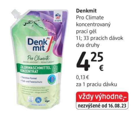 Denkmit Pro Climate koncentrovaný prací gel