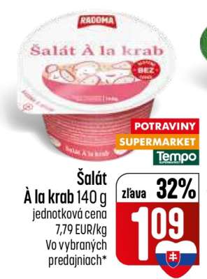 Šalát a la krab