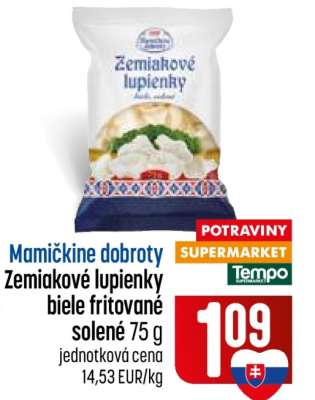 Mamičkine dobroty Zemiakové lupienky biele fritované solené 75 g