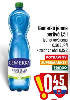Gemerka jemne perlivá 1,5 l