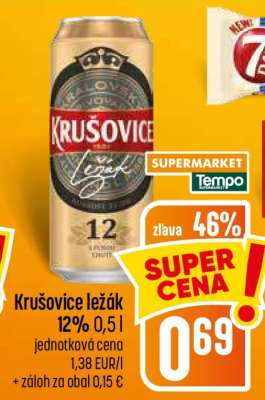 Krušovice ležák 12 0,5 l