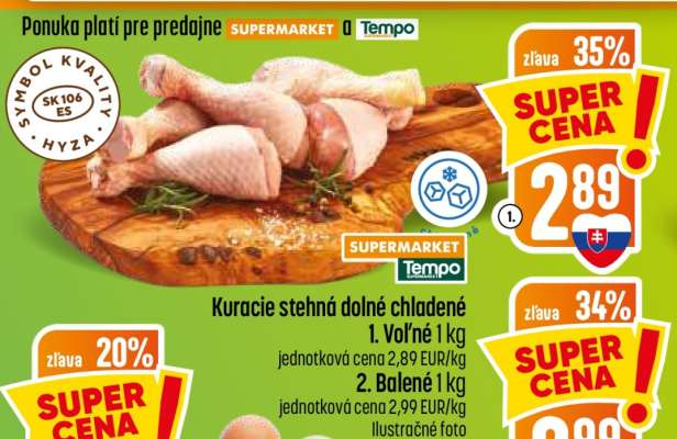 Kuracie stehná dolné chladené