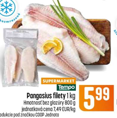Pangasius filety 1 kg