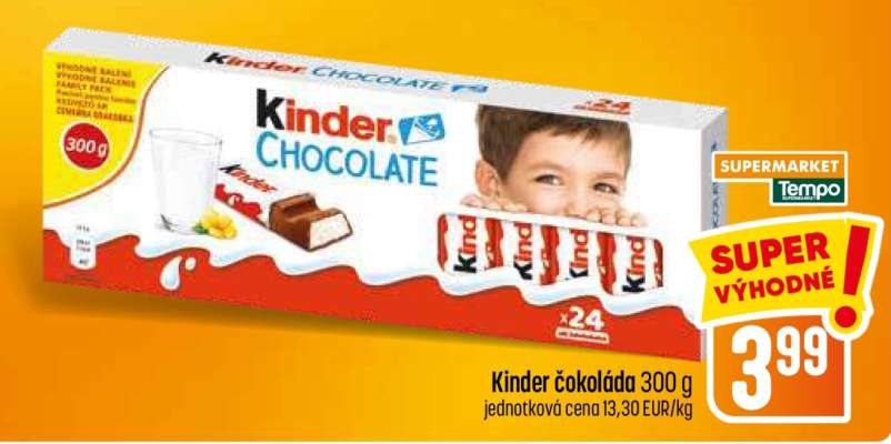 Kinder čokoláda 300 g