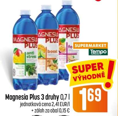 Magnesia Plus 3 druhy 0,7 l