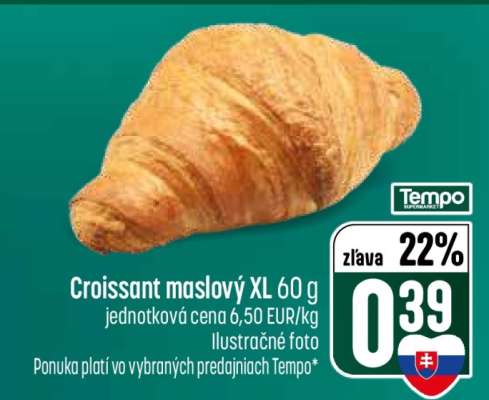 Croissant maslový XL 60 g