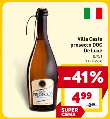 Villa Caste prosecco DOC De Luxe