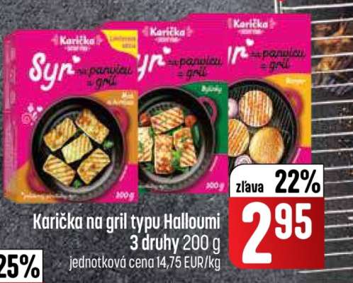 Karička na gril typu Halloumi