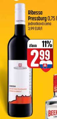 Ribessa Pressburg 0,75 l