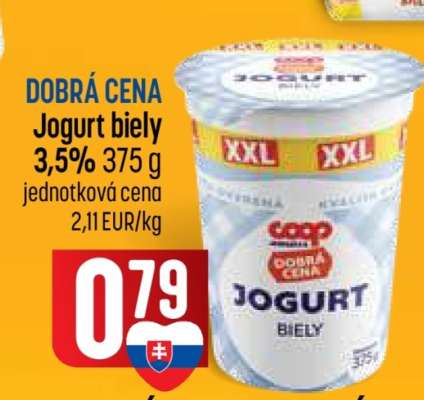 Jogurt biely 3,5% 375 g