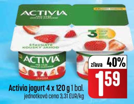 Activia jogurt 4 x 120 g