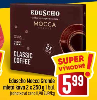 Eduscho Mocca Grande mletá káva 2 x 250 g 1 bal.