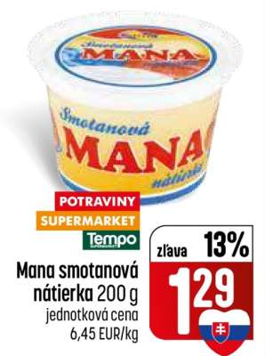 Mana smotanová nátierka 200 g