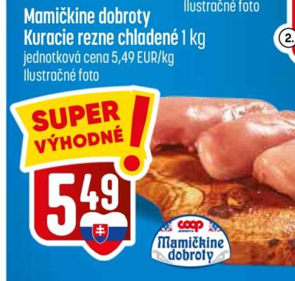 Mamičkine dobroty Kuracie rezne chladené 1 kg