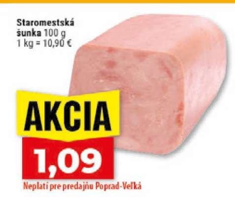 Staromestská šunka 100 g