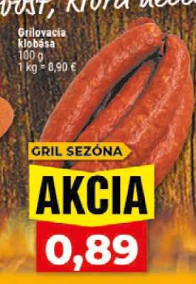 Grilovacia klobása