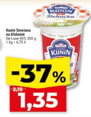KUNÍN SMOTANA NA ŠĽAHANIE