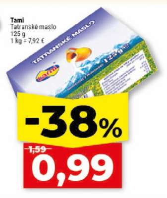 Tami Tatranské maslo
