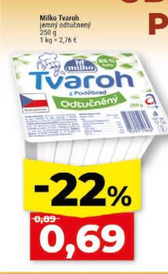 Milko Tvaroh jemný odtučněný