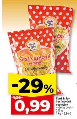Cook & Joy Šestvaječné cestoviny
