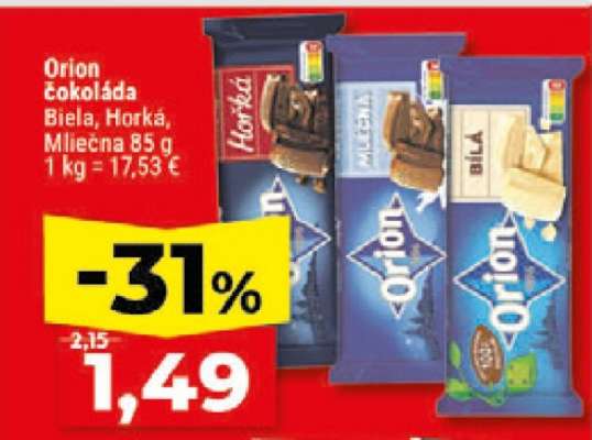 Orion čokoláda