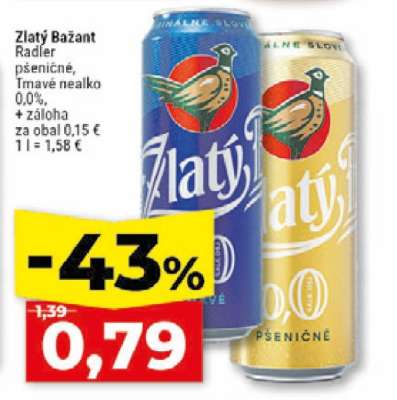 Zlatý Bažant radler