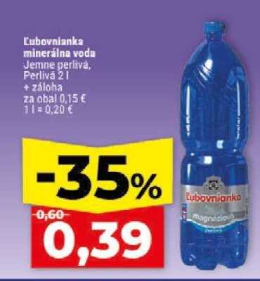ĽUBOVNIANKA Minerálna voda