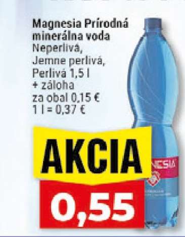 Magnesia Přírodní minerální voda