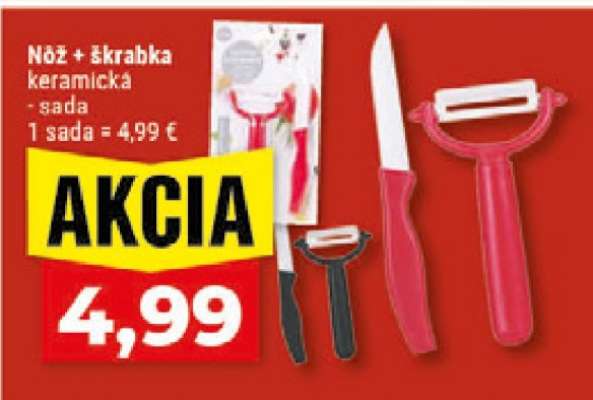 Nôž + škrabka keramická - sada