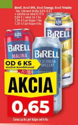 Birell, Birell IPA, Birell Energy, Birell Vitality