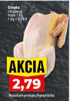 Sliepka chladená malá