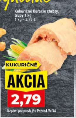 Kukuričné Kuracie chrbty, trupy 1 kg