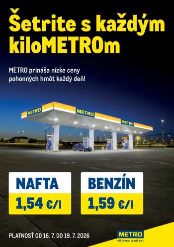 Leták Metro - 16.7.2026 - 19.7.2026.