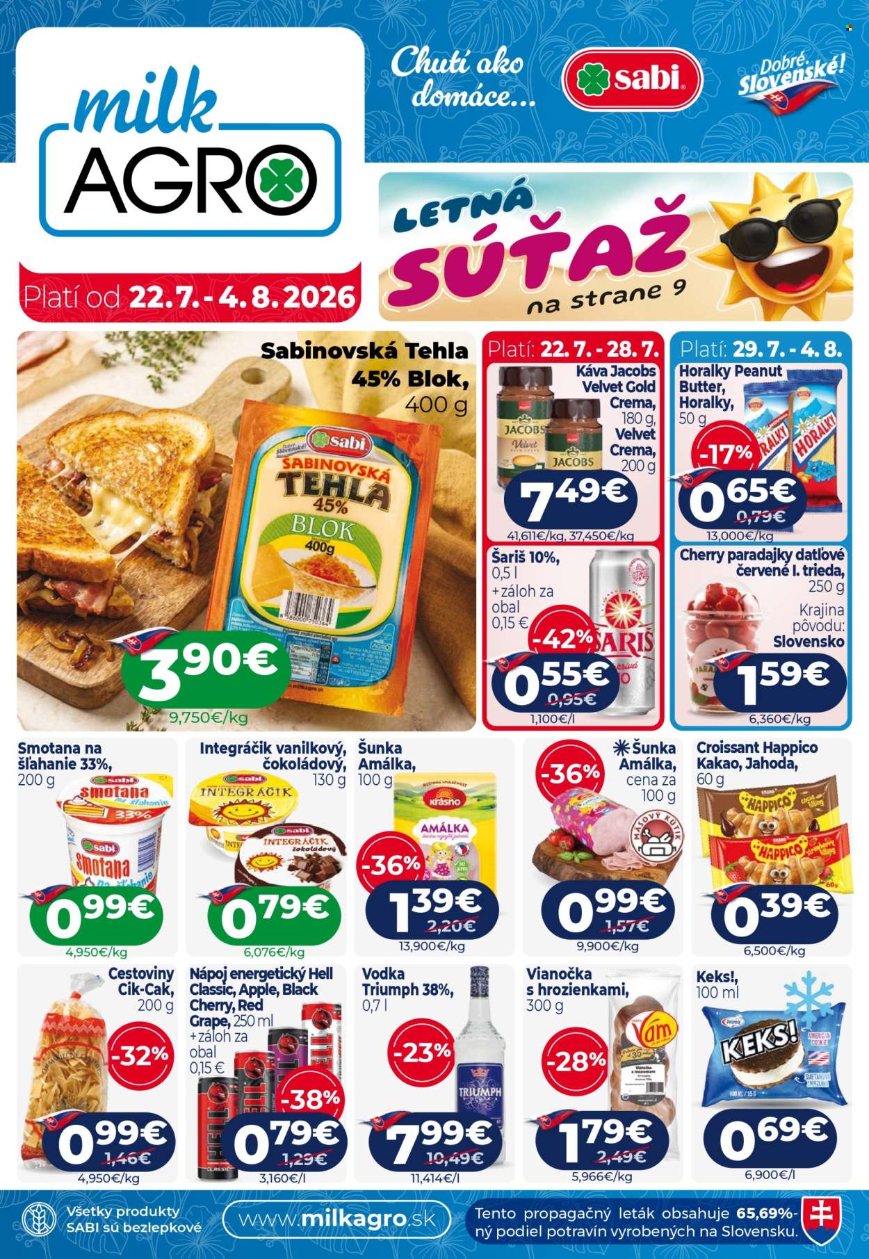 Leták Milk AGRO - 22.7.2026 - 4.8.2026. Strana 1