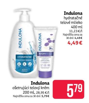 Indulona ošetrujúci telový krém