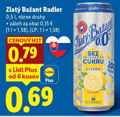 Zlatý Bažant radler