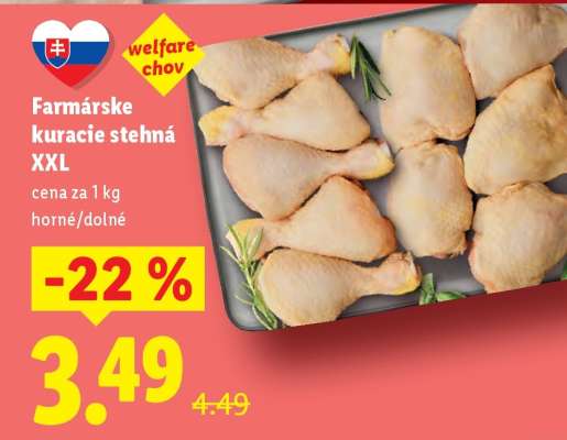 Farmárske kuracie stehná XXL