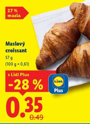 Maslový croissant