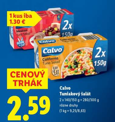 CALVO tuniakový šalát