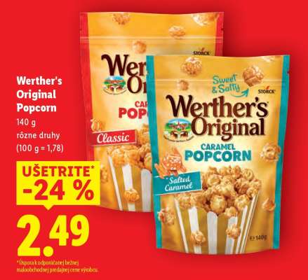 Werther's Original popcorn