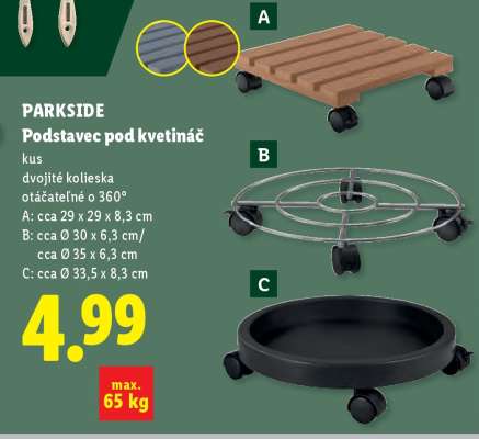 PARKSIDE Podstavec pod kvetináč